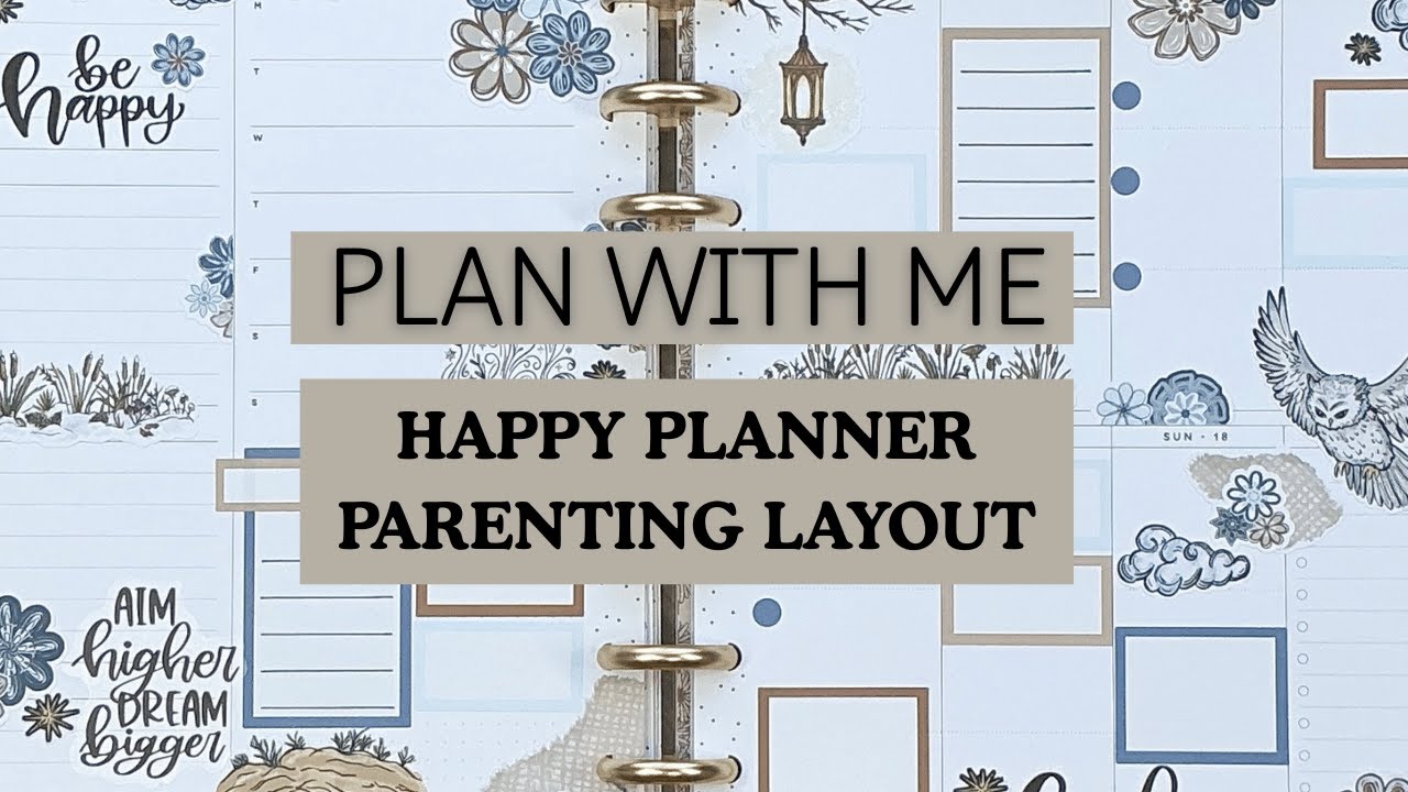 Plan With Me | Happy Planner Parenting Layout | PlanItDarbi Stickers