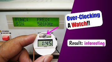 how over-clocking affects a digital clock!