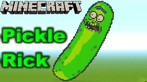 Minecraft Tutorial - How To Build Pickle Rick (Rick And Morty)