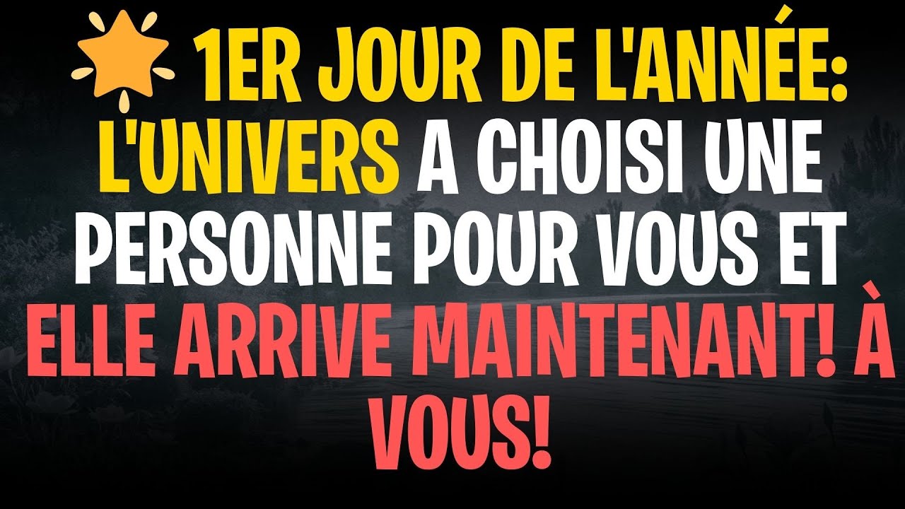 🌟 1er jour de l'année: l'univers a choisi une personne pour vous et elle arrive maintenant! À VOUS!