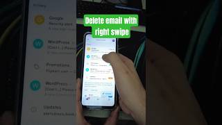 Delete emails with Right Swipe in Android phones || Quick and easy method to delete mails