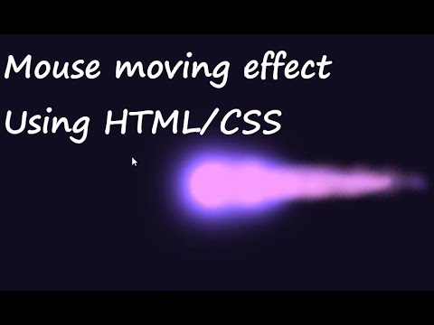 Mouse moving effect Using HTML/CSS || Learn Coding with fun :)