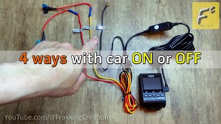 Before you buy or install a Dashcam - 4 ways How to power a dash cam for parking mode & driving mode