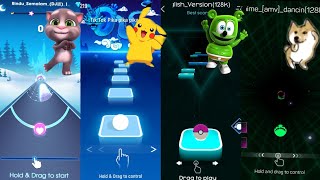 Talking Tom - Beat Roller Pikachu - Tiles Hop Gummy Bear - Beat Hop Dancin - Smash Color