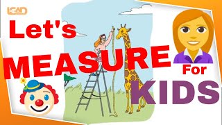 Learning With Funny Animated Cartoons Let’s Measure| Measurement of Length for kids | Lead Educare