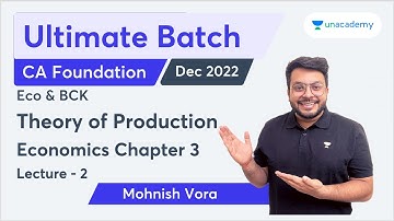 L2 | Theory of Production | Economics Chapter 3 | Ultimate Batch for Economics & BCK Dec 2022