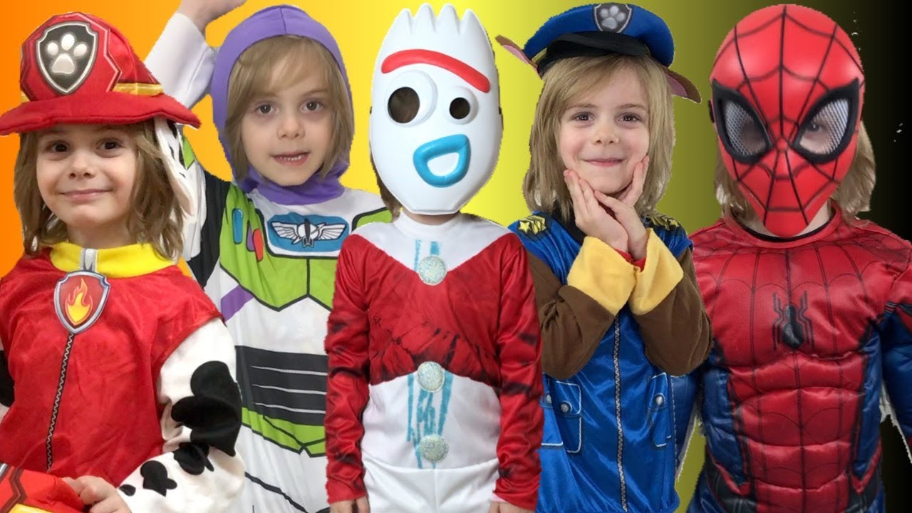 Best Halloween Costumes Runway Show with Toy Story 4 Paw Patrol
