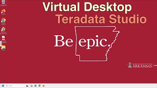 Steps to Access Virtual Desktop for Teradata Studio | Walton College
