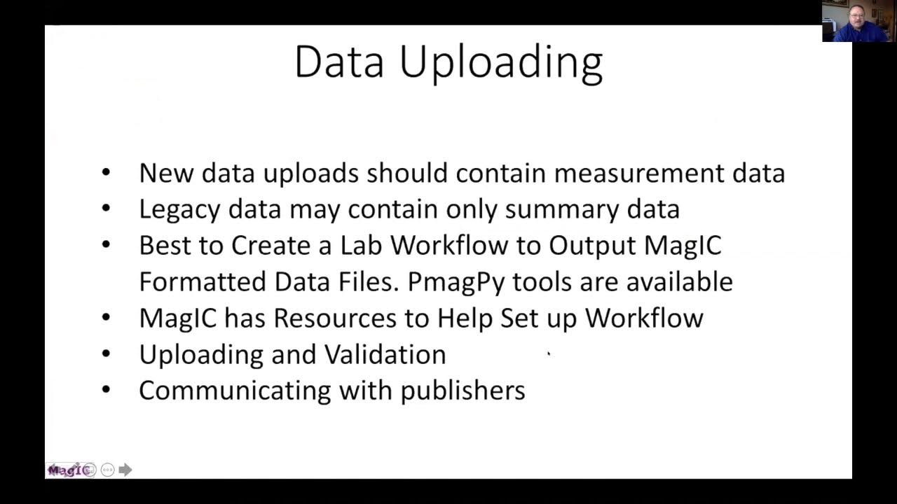 The MagIC Data Model and Uploading Data Fall AGU 2020 (12/3/20) YouTube