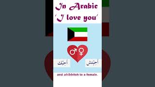 How Do You Say I Love You In Arabic?