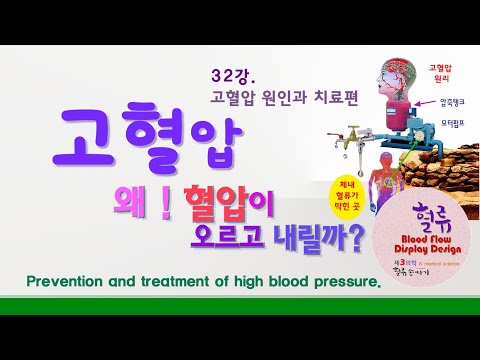 고혈압 32강. 고혈압 예방과 치료 혈압은 왜 오르고 내릴까 ?  Prevention and treatment of high blood pressure.