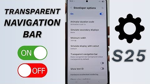 ✨ Transparent Navigation Bar ON/OFF! (Galaxy S25/S25+/Ultra) 📱 Clean Look & Smooth UI