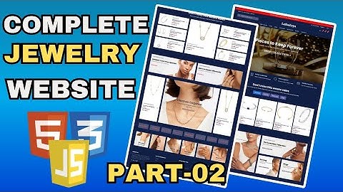 How To Make Complete Jewelry Website using HTML CSS & JavaScript - Beginner To Advanced Step by Step