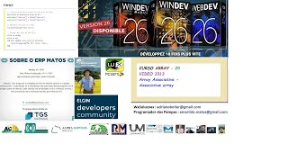 DICAS 3313 WINDEV WEBDEV MOBILE Array Associativa Associative array curso array 20