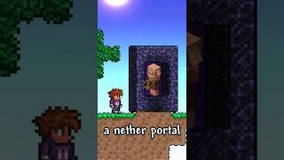 How To Build a Netherportal in Terraria #terraria #minecraft