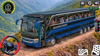 Hill Bus Driving Game 3D: Bus simulator offroad & Mountain passengers pick up - android gameplay screenshot 1