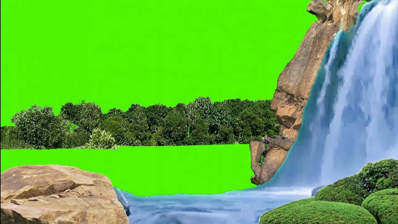 Beautiful WaterFall Green Screen Effect / Beautiful Nature Video Effect