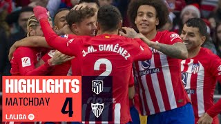 Highlights Atlético de Madrid vs Sevilla FC (1-0)
