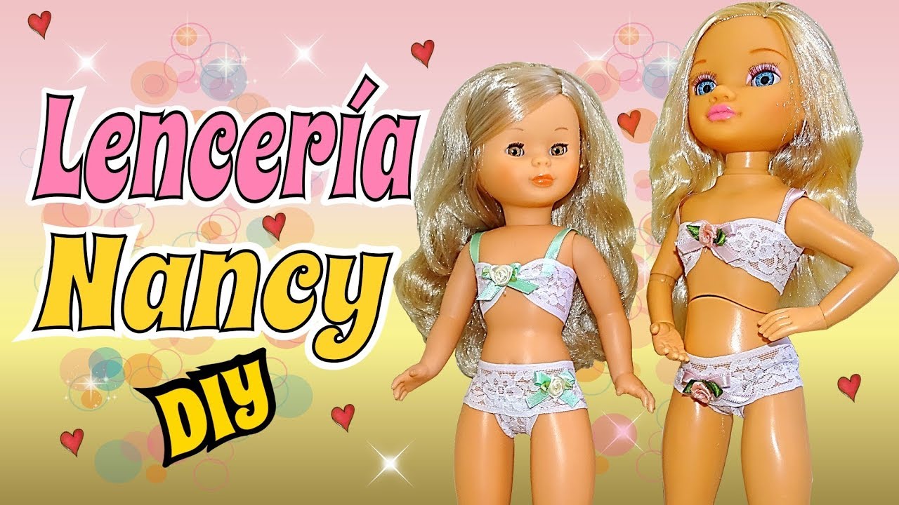 Como hacer lenceria facil para tus muñecas Nancys  DIY