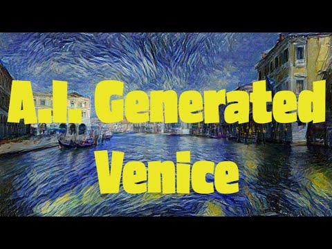A.I. Generated Video of Venice with Starry Night Style Transfer