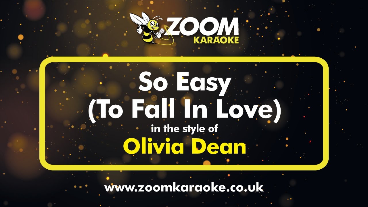 Download Olivia Dean - So Easy (To Fall In Love) (Karaoke Version) with Lyrics On Screen MP3