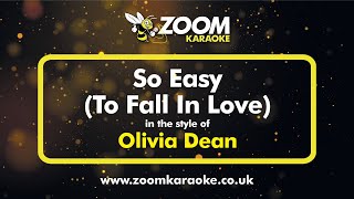 Olivia Dean  So Easy to Fall In Love karaoke Version With S On Screen