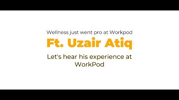 Uzair Atiq Visits Workpod | Testimonial | Premium Coworking Space