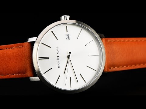 Review đồng hồ Michael Kors MK8673 mẫu dây da trơn phong cách trẻ trung tone nâu lịch lãm