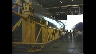 Atlas II Roll-In Ceremony, Cape Canaveral Hangar J, March 1, 1991
On March 1, 1991, the first Atlas II booster arrived at Cape Canaveral Air Force Stations Hangar J. The Atlas II models launched between 1991 and 2004 from the Capes Launch Complex 36.
Visit our web site at www.afspacemuseum.org. Were on Twitter at @afspacemuseum.
VHS_1202VHS Atlas II Roll-In Ceremony, Cape Canaveral Hangar J, March 1, 1991