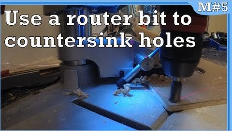 Quick Tip #11 - Use a router bit to countersink holes