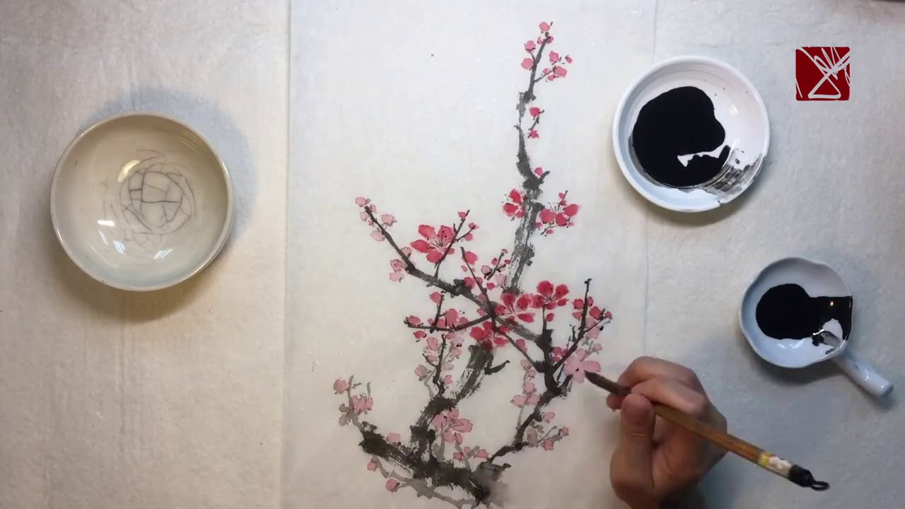 Ink Brush Cherry Blossom   Creating Tattoo Art