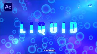Liquid Text Animation | After Effects Tutorial | NO PLUGINS