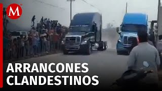 Sepultan a las tres víctimas de arrancones clandestinos de tráileres en Hidalgo