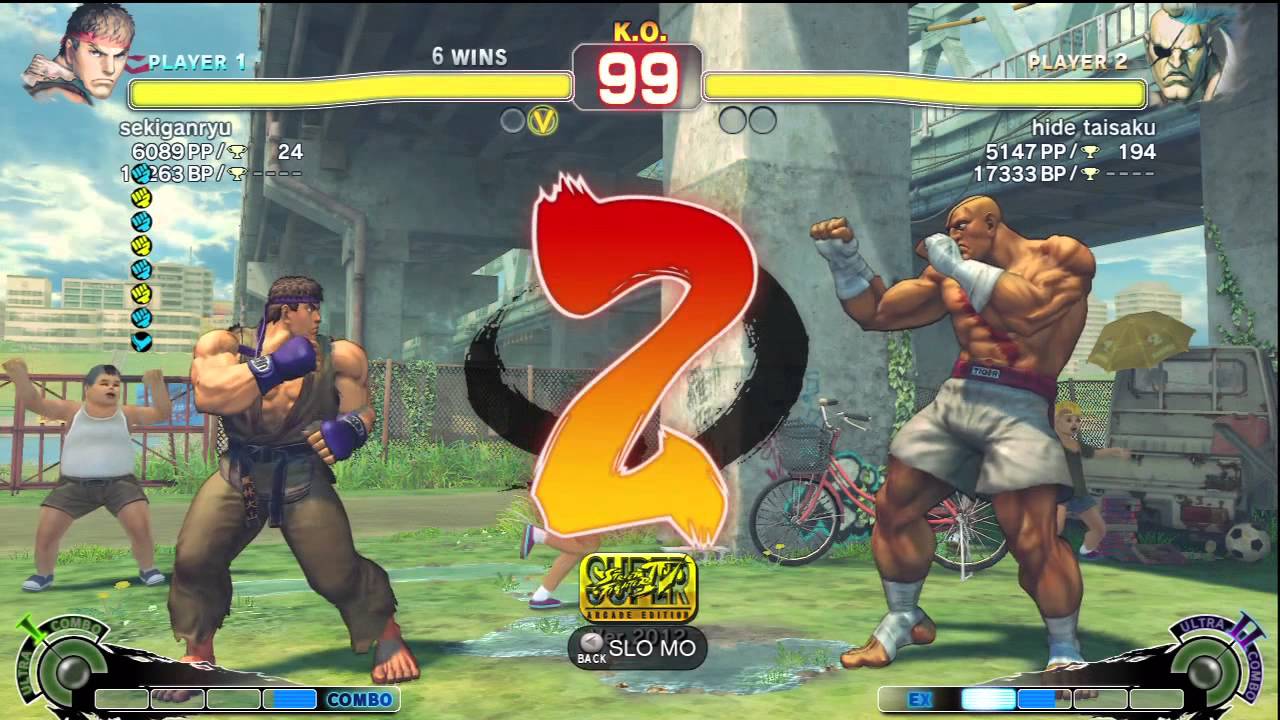 Sekigaryu (Ryu) vs Hide Taisaku (Sagat) - AE 2012 Matches *720p*