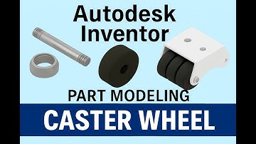 Autodesk Inventor Part Modeling Tutorial | Industrial Caster Wheel Component