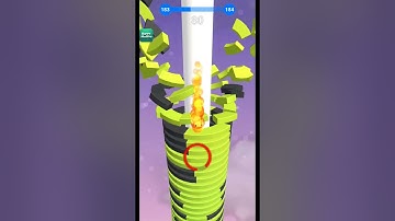 Level - 184 Stack Ball 🏀 #stackball #level #gaming #goingballs #shorts #gaming  #youtubeshorts