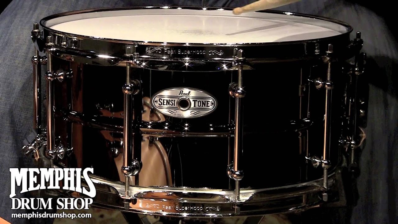 Pearl 14x6.5 Sensitone Beaded Brass Snare Drum 