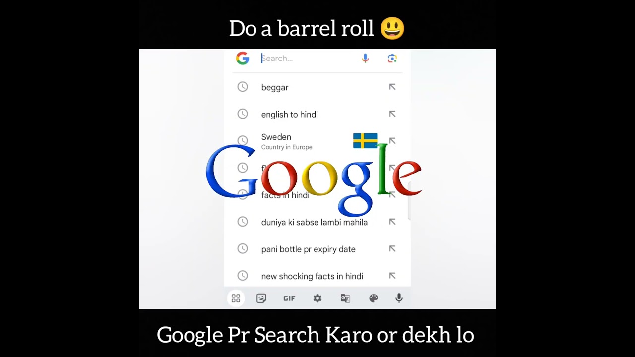 Comment Section for do a barrel roll - Google Search