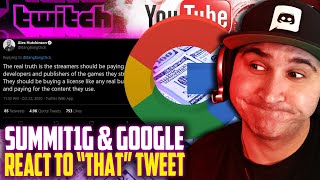 Summit1g Reacts to Streamers Should Pay to Play as Google Issues Statement