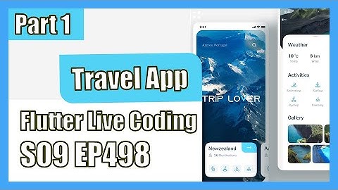 [Flutter] Flutter Live Coding EP498 (Travel App Part 1)
