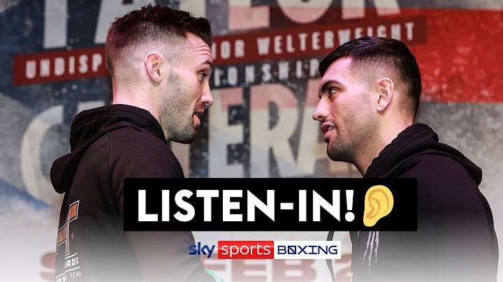 LISTEN-IN! Josh Taylor & Jack Catterall's angry exchange during head-to-head 😡👂