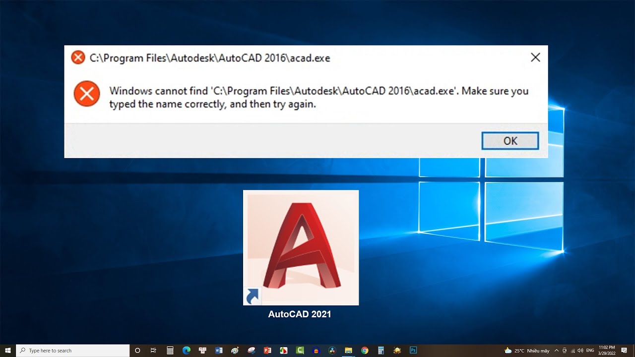How To Fix Autocad Files Note Open Or Windows Cannot Find The Cad.Exe
