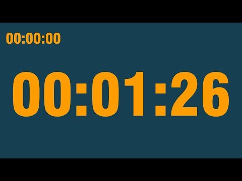 1 minute 26 second timer (with end alarm, time elapsed and progress bar)