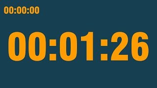 1 minute 26 second timer (with end alarm, time elapsed and progress bar)
