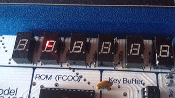 Heathkit ET-3400 microprocessor trainer first run: testing LED segments