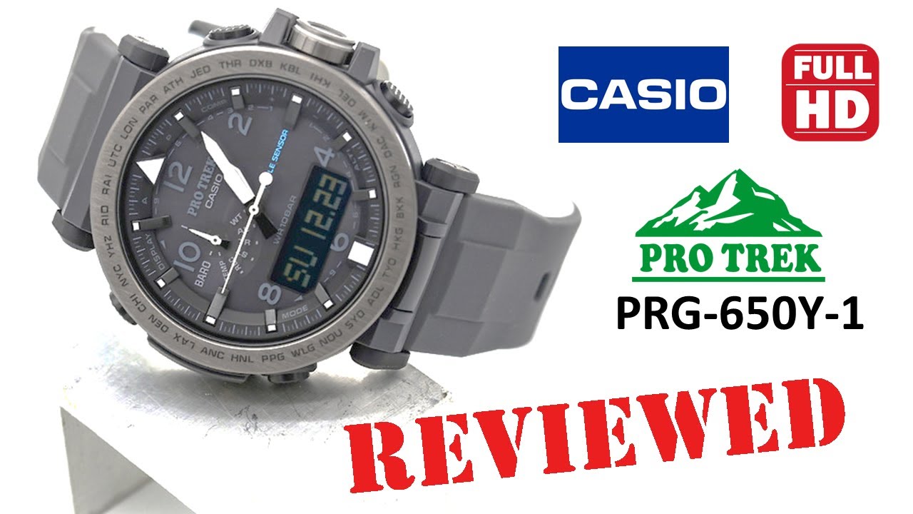 Casio SL100 - PRG-650Y-1 | PRO TREK | Timepieces watch with Hands on review