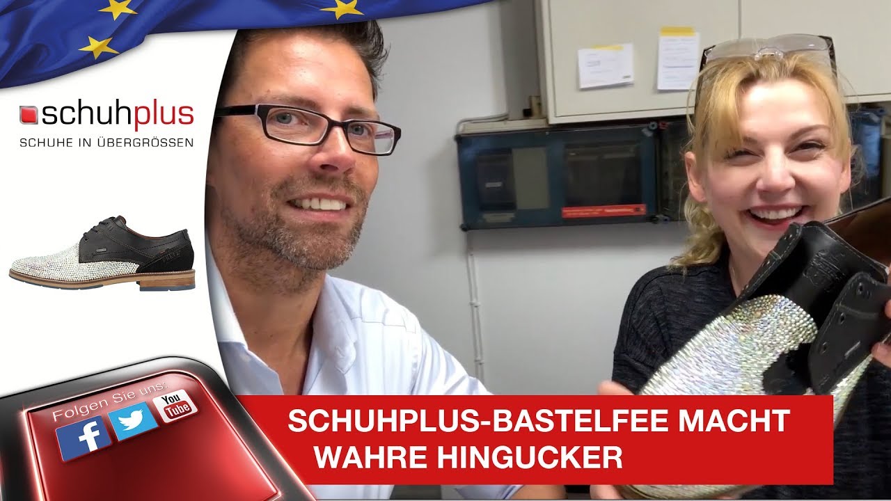 Glitzer-Alarm - schuhplus-Bastelfee macht wahre Hingucker-Schuhe fürs Forum der TextilWirtschaft