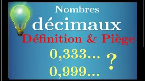 Est-ce que est un nombre décimal ?