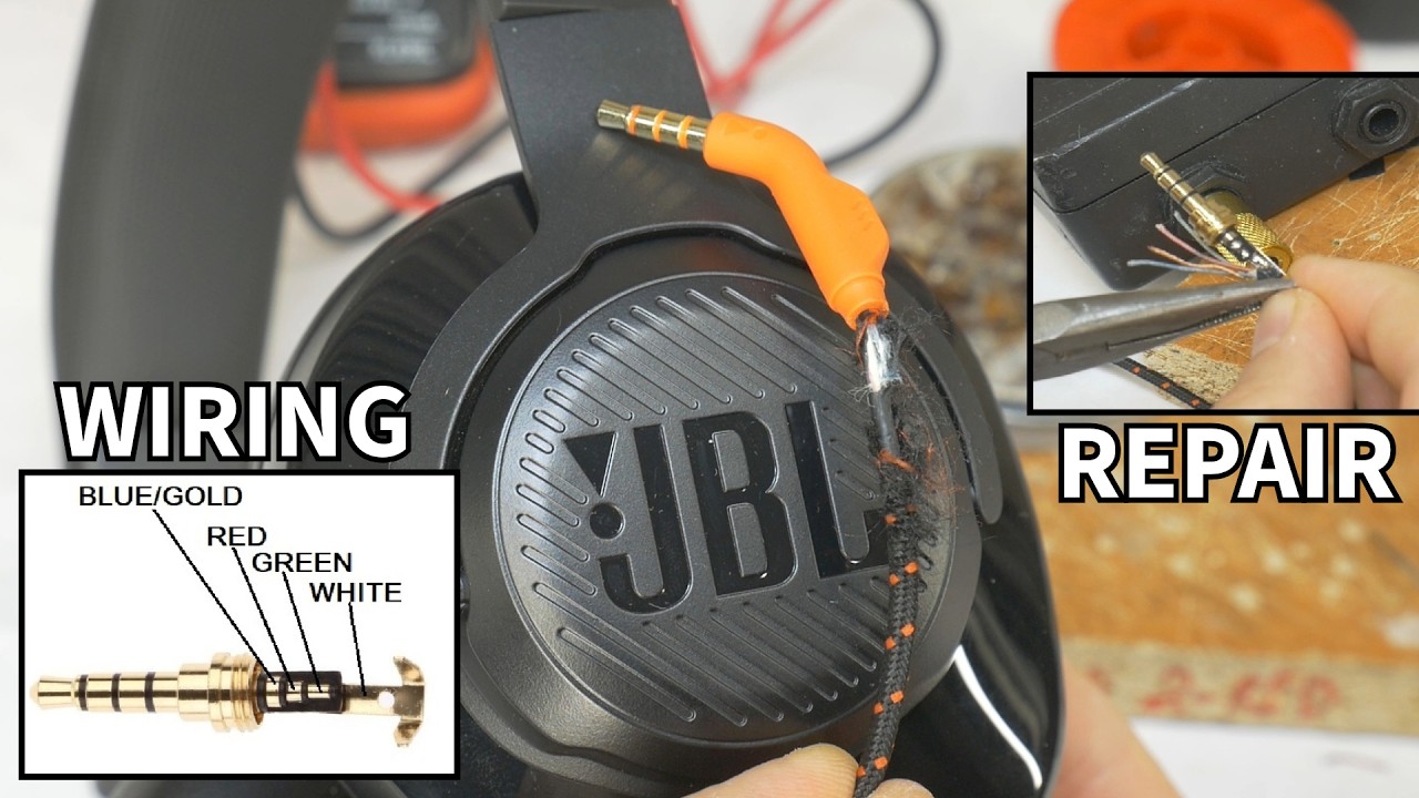 Fix & Repair Jack on JBL QUANTUM 300 Headphones DIY - YouTube