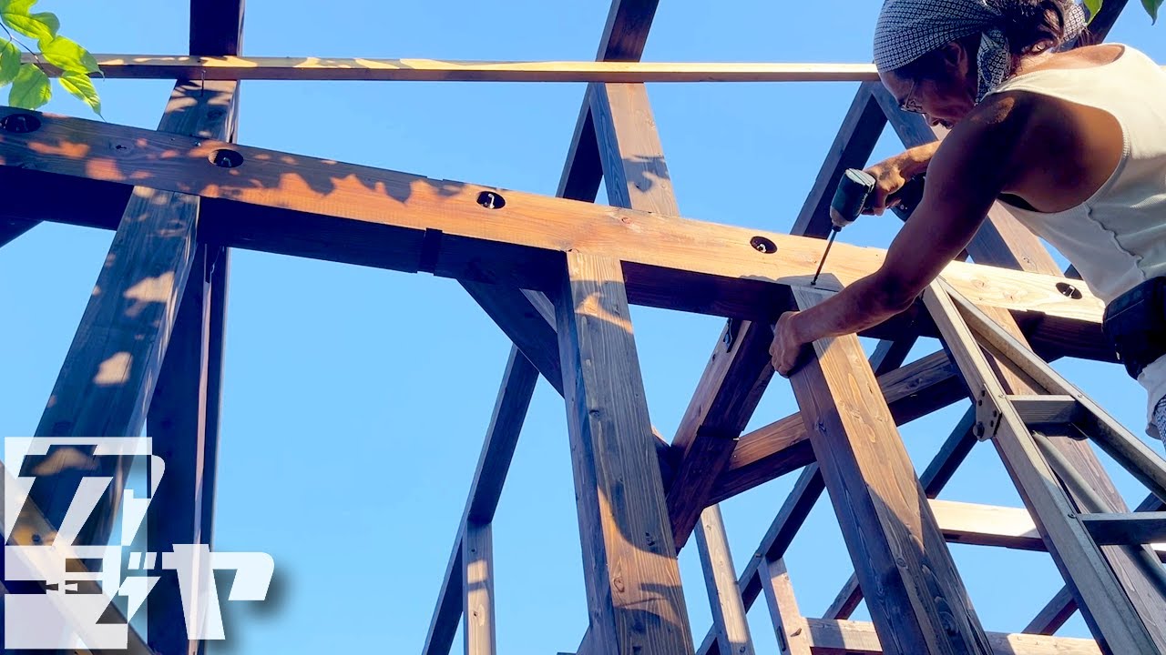 【倉庫編#10】プレカットのホゾを1番強固にする方法とは？【ホゾ抜き相撲】